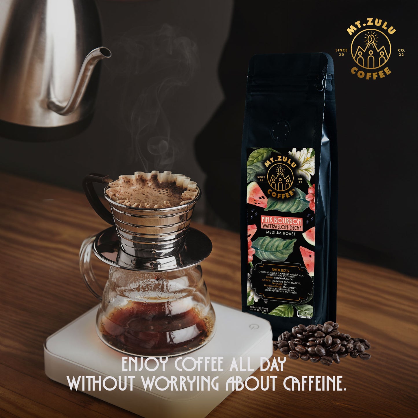 Pink Bourbon Descafeinado Sandía