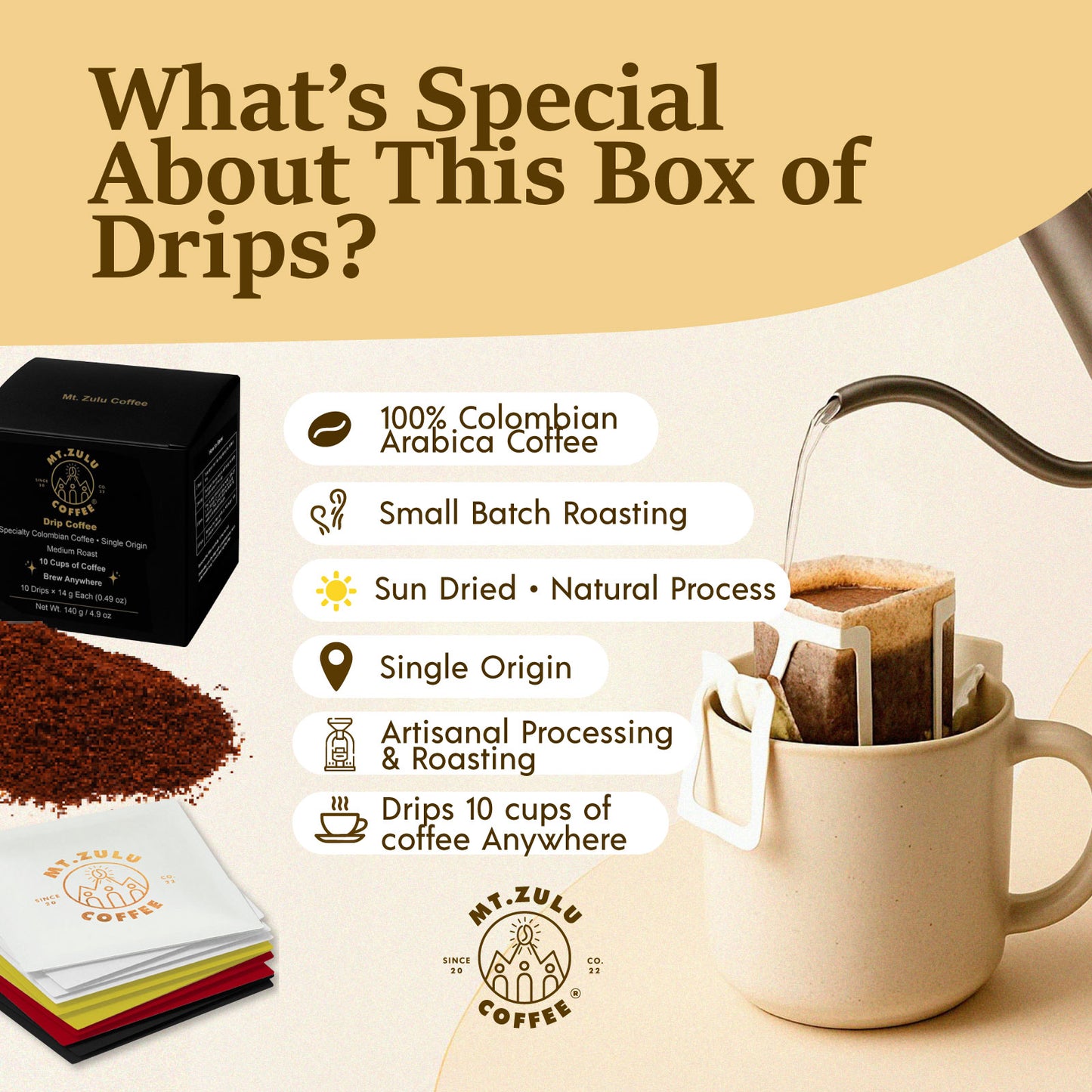 Café de goteo individual: variedades y sabores exóticos