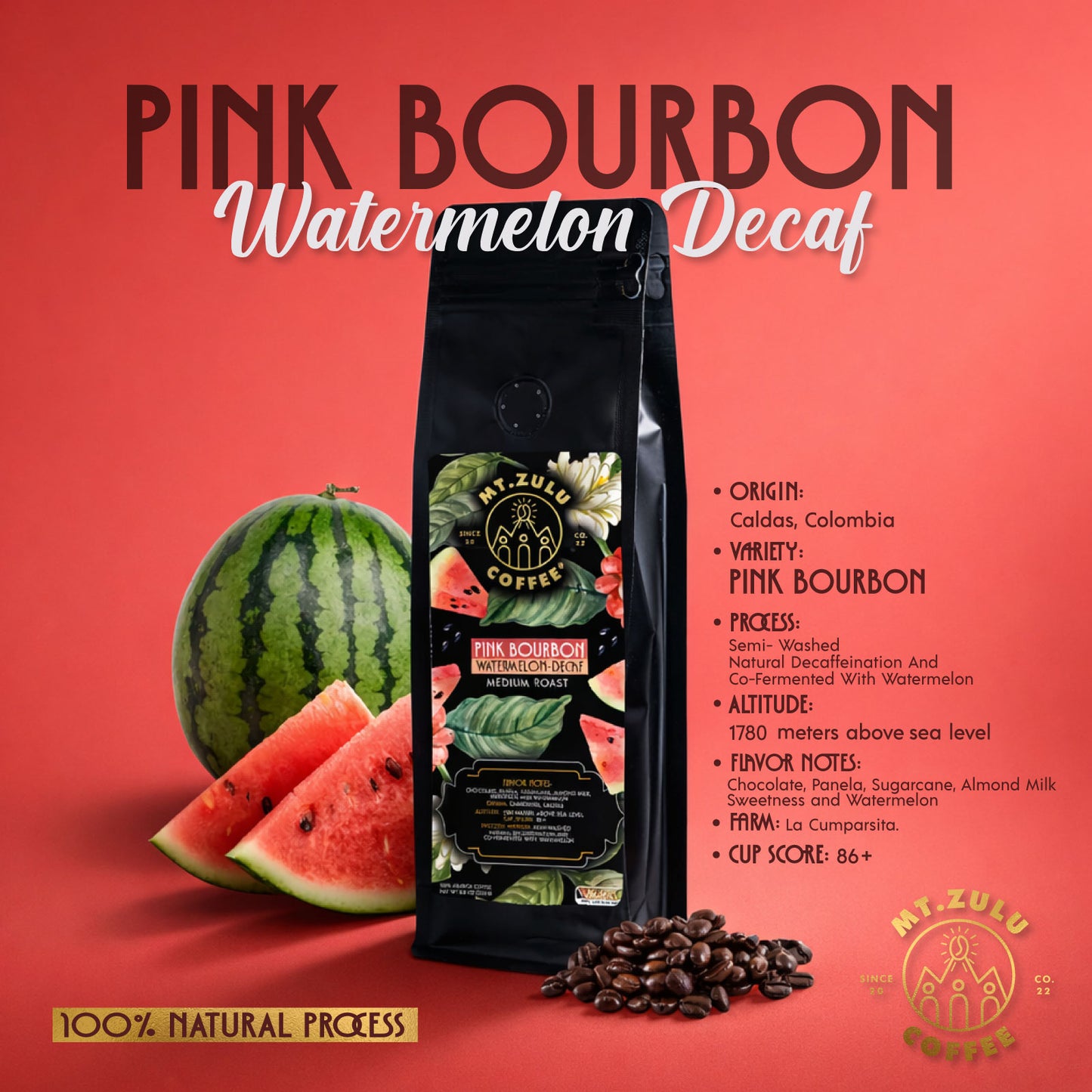 Pink Bourbon Watermelon Decaf