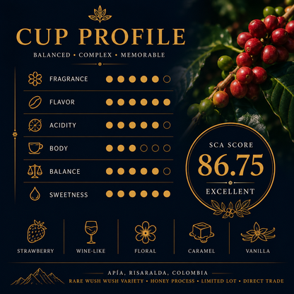 Wush Wush Honey | Rare Ethiopian Landrace | Colombian Specialty Coffee